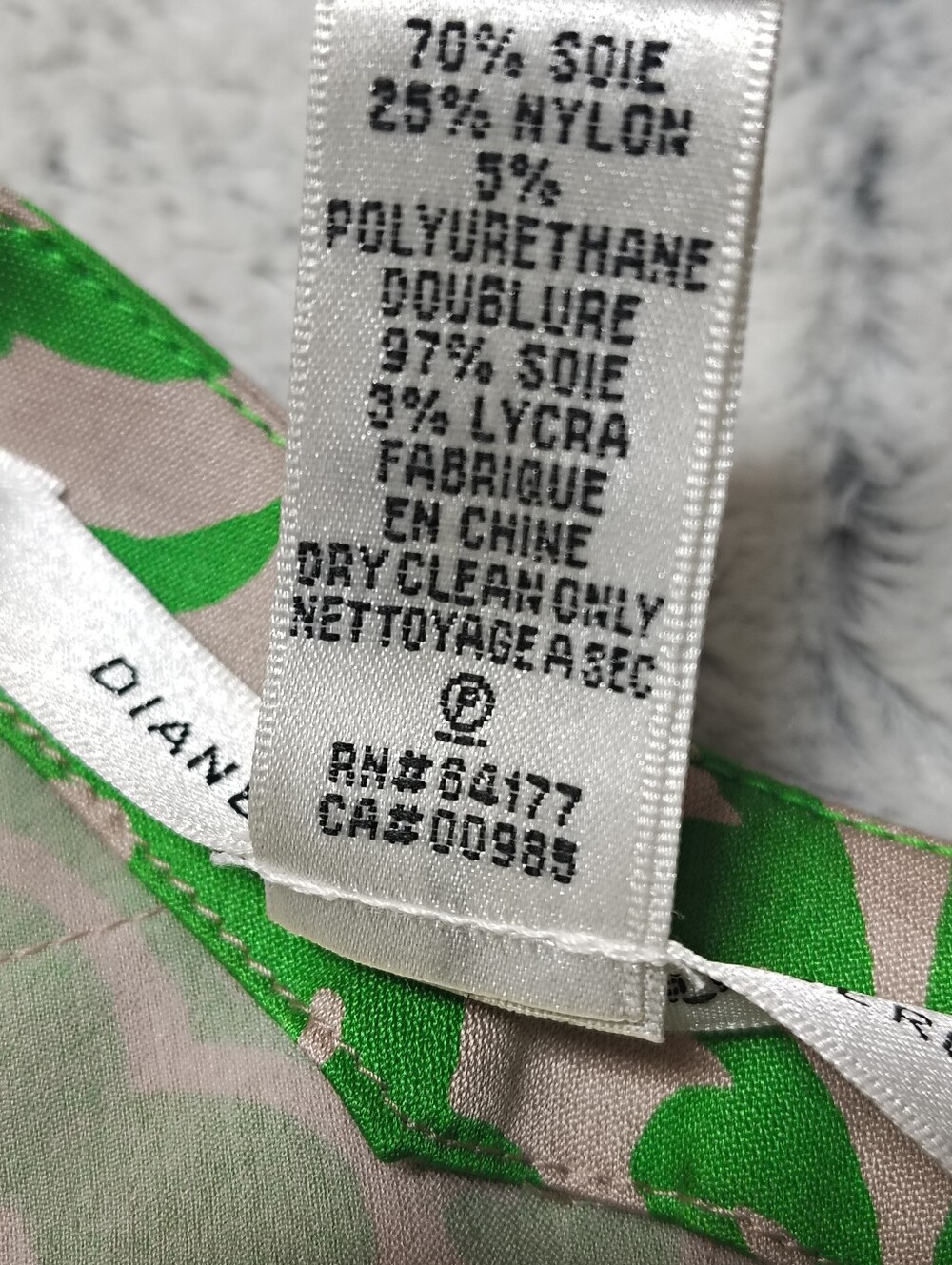 Diane von Furstenberg Harleena Silk Blend Skirt Women's 6 Green / Beige Floral - Picture 4 of 10